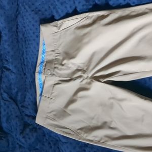 Men’s Bonobos Golf Highland Khaki Slim Pants Size 32X32 Performance Casual